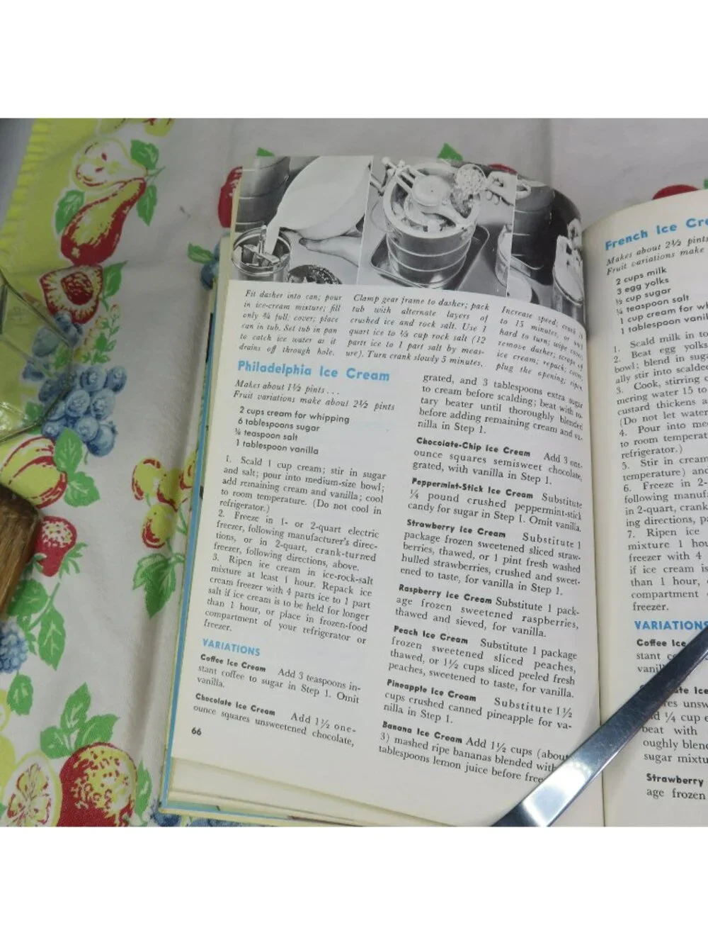 Lot of 2 The Family Circle Cook Books Meat Cookbook & Dessert and Fruit Cookbook